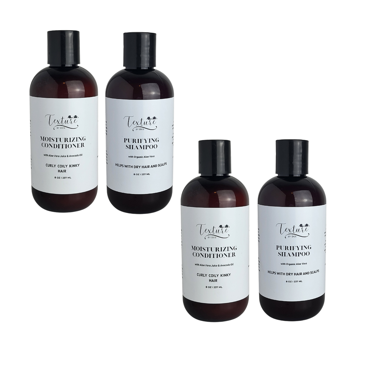 (2) Purifying Shampoo & Moisturizing Conditioner Bundles